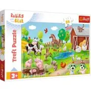Puzzle Trefl 24 Maxi Babies and the Bear Animale la Ferma