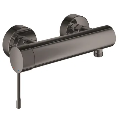 Baterie dus Grohe Essence 25252A01, 1/2 inch, aparenta, monocomanda, cartus ceramic, lucios, Hard graphite