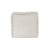 Perna clasica de dormit, MimiNu, Cu husa detasabila cu fermoar, Din bumbac certificat Oeko Tex Standard 100, 40x40 cm, Colectia Royal, Beige