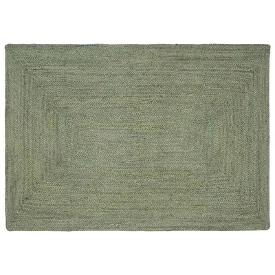 vidaXL Covor de zonă Verde măsliniu 120 x 170 cm Iută