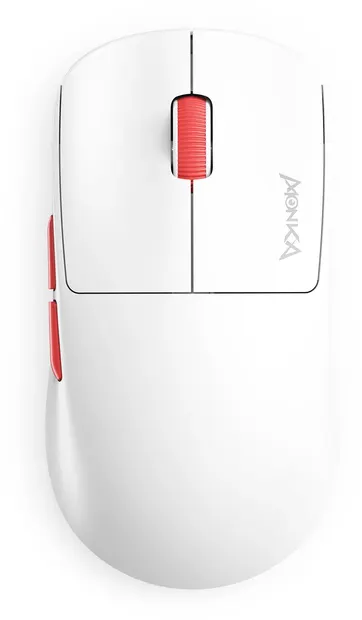 Mouse gaming Marvo - Monka Prime G997W, optic, wireless, alb