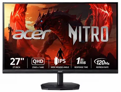 Monitor gaming Acer - Nitro KG271UGbmiipx, 27'', QHD, 120Hz, 1ms