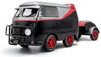 Model de colecționar SOLIDO Modern: Mașini - Volkswagen T1 Cool Combi Sport with Trailer, Red/Black, 2024