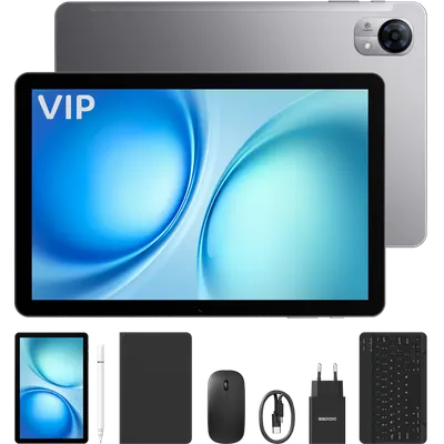 Tableta Doogee Tab G5 VIP, 4G SIM, Wi-Fi, 10.1-inch 120Hz IPS, Octa-Core, 128GB, Camera 8MP + 5MP, GPS, Stereo, Android 16, Gray