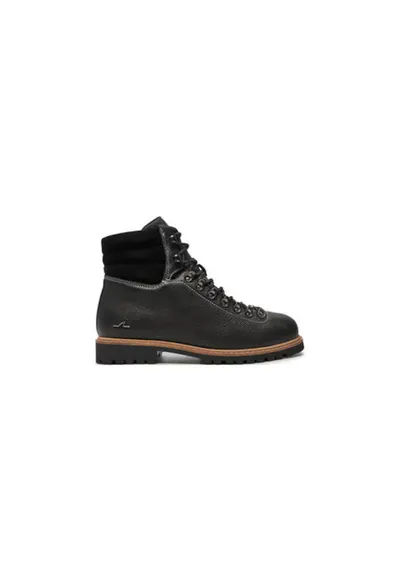 Bocanci de drumetie barbati 14318001 - Piele naturala - Negru - Negru