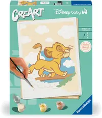 Set de pictură pe numere Ravensburger CreArt - Micul Simba (Regele Leu)