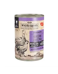 WIEJSKA ZAGRODA Conserva pui cu rata, pentru pisici 6x400 g