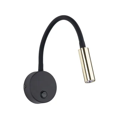 TK LIGHTING Aplica de perete LAGOS 10039 1XG9 negru/GOLD