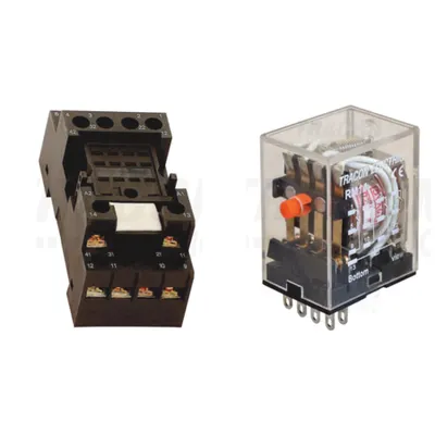 Pachet Soclu Releu RSPMF-14 + Releu Miniaturizat RM14 110DC - Control DC Fiabil