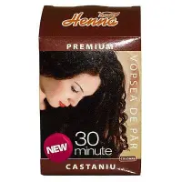 Vopsea de par cu henna, nuanta castaniu, 30 minute - 60g - Henna Sonia