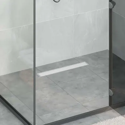 vidaXL 2 în 1 Drenaj pentru duș Argintiu 60 cm Oțel inoxidabil 304