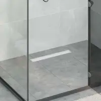 vidaXL 2 în 1 Drenaj pentru duș Argintiu 60 cm Oțel inoxidabil 304