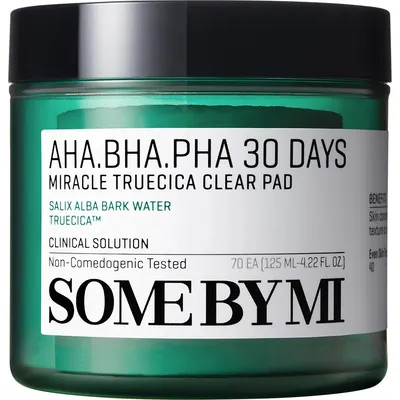 Dischete exfoliante AHA-BHA-PHA 30 Days Miracle Truecica, 70 buc, Some By Mi