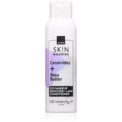 Avon Sk!n Ceranudes + Shea Butter demachiant pentru ochi 2 in 1 100 ml
