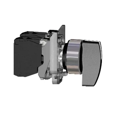 Selector Negru Ø 22, 3 Pozitii +/- 45°, Pozitii Fixe- Atex