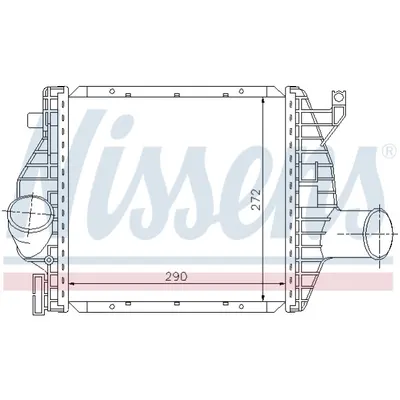 Intercooler, compresor NISSENS 96843