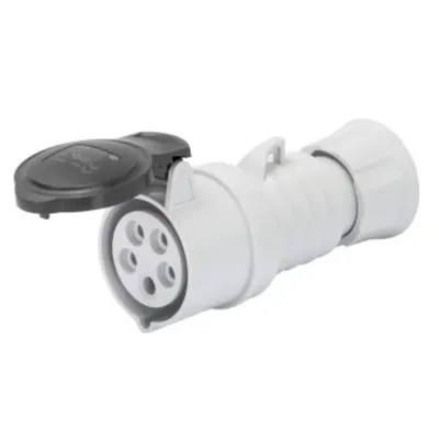 Priza industriala mobila HP - IP44/IP54 - 2P+E 16A 480-500V 50/60HZ - BLACK - 7H - Strangere cu surub