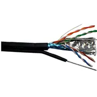 Cablu FTP CAT5 cupru+ sufa, Ecranat cu Folie de Aluminiu, Protectie UV