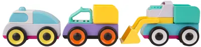 Jucarie interactiva Playgro + Learn - Vehicule, amesteca si asambleaza