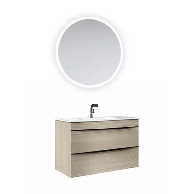 Set mobilier baie Orka Vento suspendat 3 piese Glasgow 80 cm