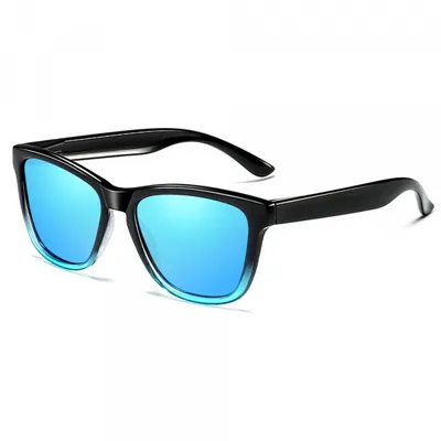 Ochelari De Soare Barbati Techsuit 0717, Polarizati, Protectie UV, Negri Albastri