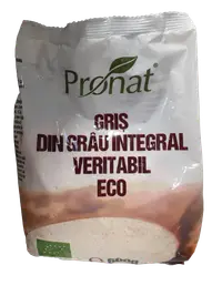 Gris din grau integral veritabil Bio, 600g, Pronat