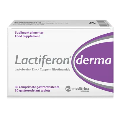 Lactiferon Derma, 30 comprimate gastrorezistente, Meditrina Pharmaceuticals