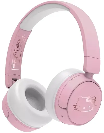Căști pentru copii OTL Technologies - Hello Kitty, wireless roz