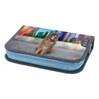 Penar echipat 1 fermoar, cu 1 clapa, 26 piese, Herlitz Phantom Blue