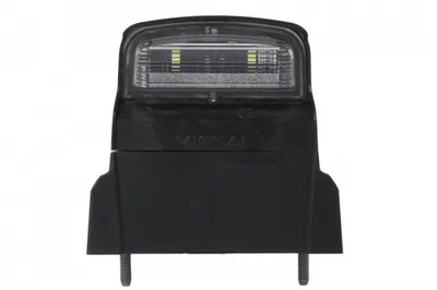 Lumina numar inmatriculare (LED, 12 24V, culoare: negru, culoare sticla: alb, conector: SUPERSEAL)