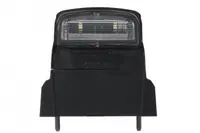 Lumina numar inmatriculare (LED, 12 24V, culoare: negru, culoare sticla: alb, conector: SUPERSEAL)