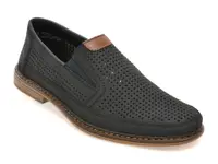 Pantofi RIEKER bleumarin, 13459, din piele naturala