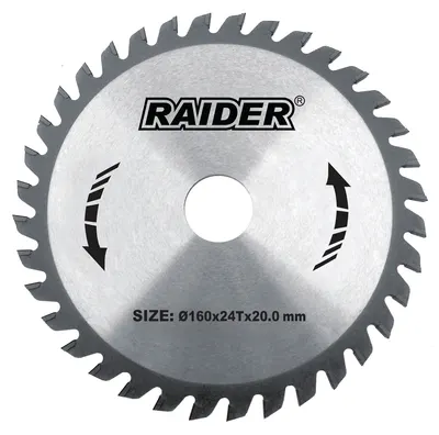 Disc pentru circular Raider - RD-SB06, 160 x 20 mm, 24T