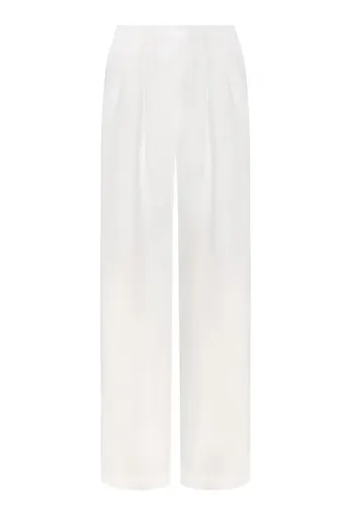 Pantaloni cu croiala ampla Ora - Ecru