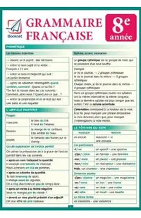 Pliant Grammaire Francaise 8e annee