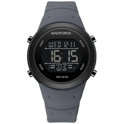 Ceas Bărbați Naviforce 9246 Gri - Funcții Multiple, Design Sport, Calendar, Rezistent la Apă 3ATM
