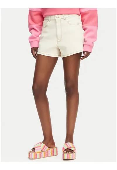 Pantaloni scurti bej - bumbac - Bej