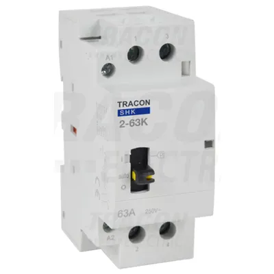 Contactor modular SHK2-63K 230V AC, 50Hz, 2 Mod, 2×NO, AC1/AC7a, 63A
