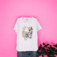 Tricou Dama cu Fetite Alb 7