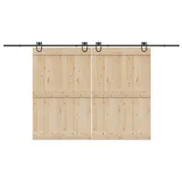 Gossi set feronerie pentru usi glisante, negru, 400 cm, otel