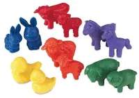 Set joc Nowa Szkola - Animale pentru sortare și numărare, 72 buc
