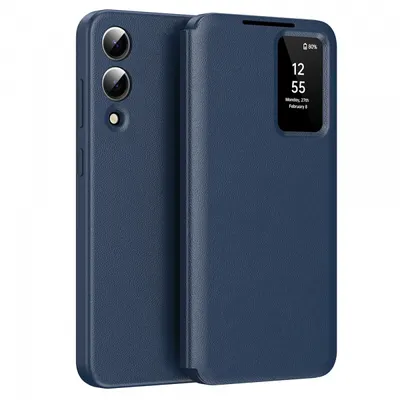 Husa pentru Samsung Galaxy S25 Edge S937, Techsuit, SmartView, Albastra