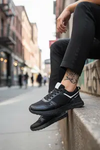 Adidasi barbati casual negri B017 N1-4