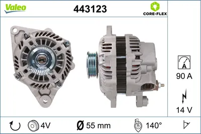 Alternator (14V, 90A) potrivit SMART FORFOUR, FORTWO 0.9 1.0 01.07