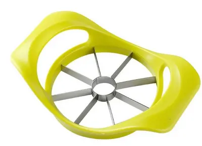Feliator manual, inox, feliere fructe, 8 felii uniforme, multicolor