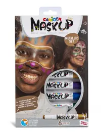 Markere pictura fata, 6buc/set, Metalizate, Carioca