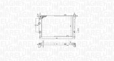 Radiator motor potrivit OPEL ASTRA F, ASTRA F CLASSIC 1.4-2.0