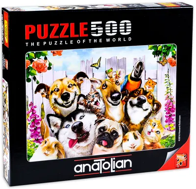 Puzzle Anatolian din 500 de piese - Zoo Selfie, Howard Robinson