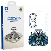 Folie de protectie Camera Spate Lito Titanium AR pentru Apple iPhone 17, Sticla Securizata, Argintie