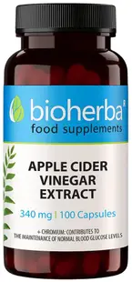 Apple Cider Vinegar, 340 mg, 100 capsule, Bioherba
